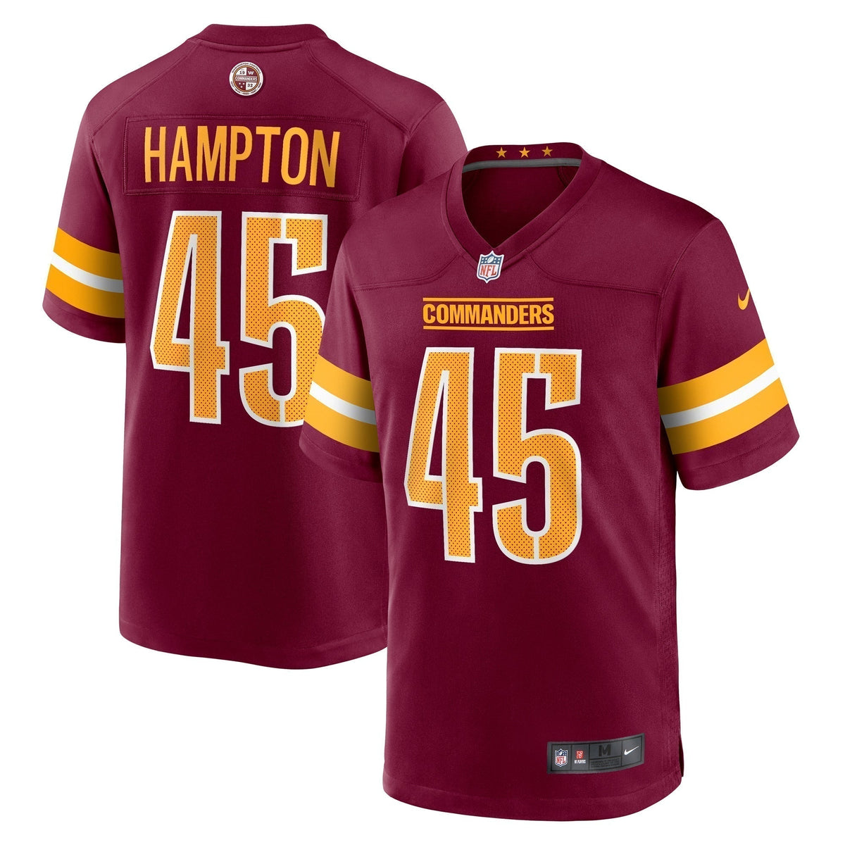 Dominique Hampton Washington Commanders Game Jersey -  Burgundy