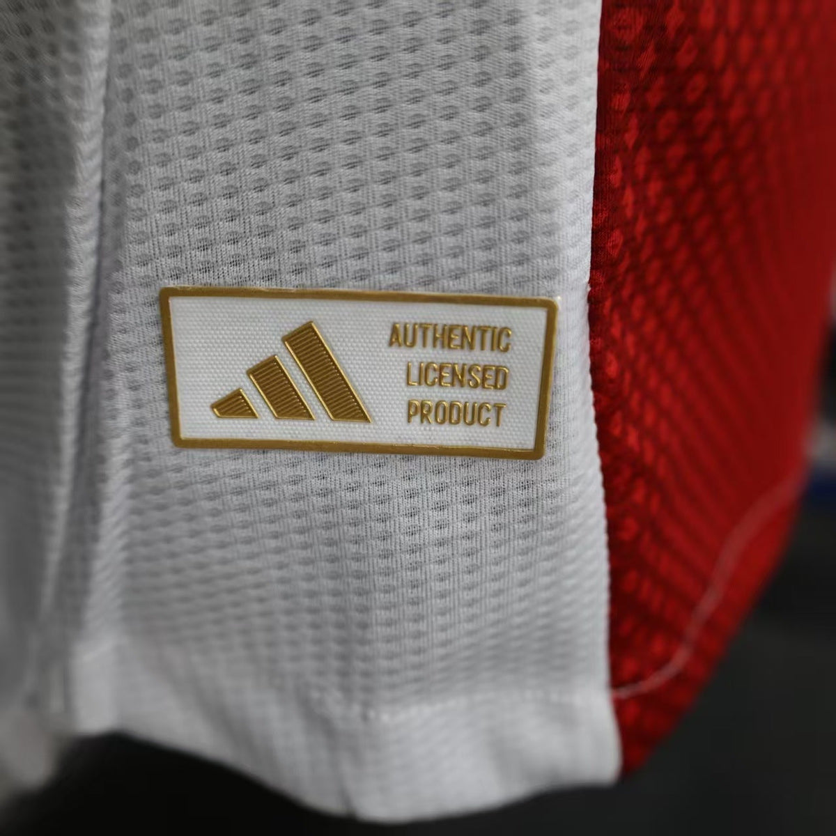 2025/26 Ajax Home Player Version Jersey - Red White - Ziggo - Diamond Texture - Four Gold Stars