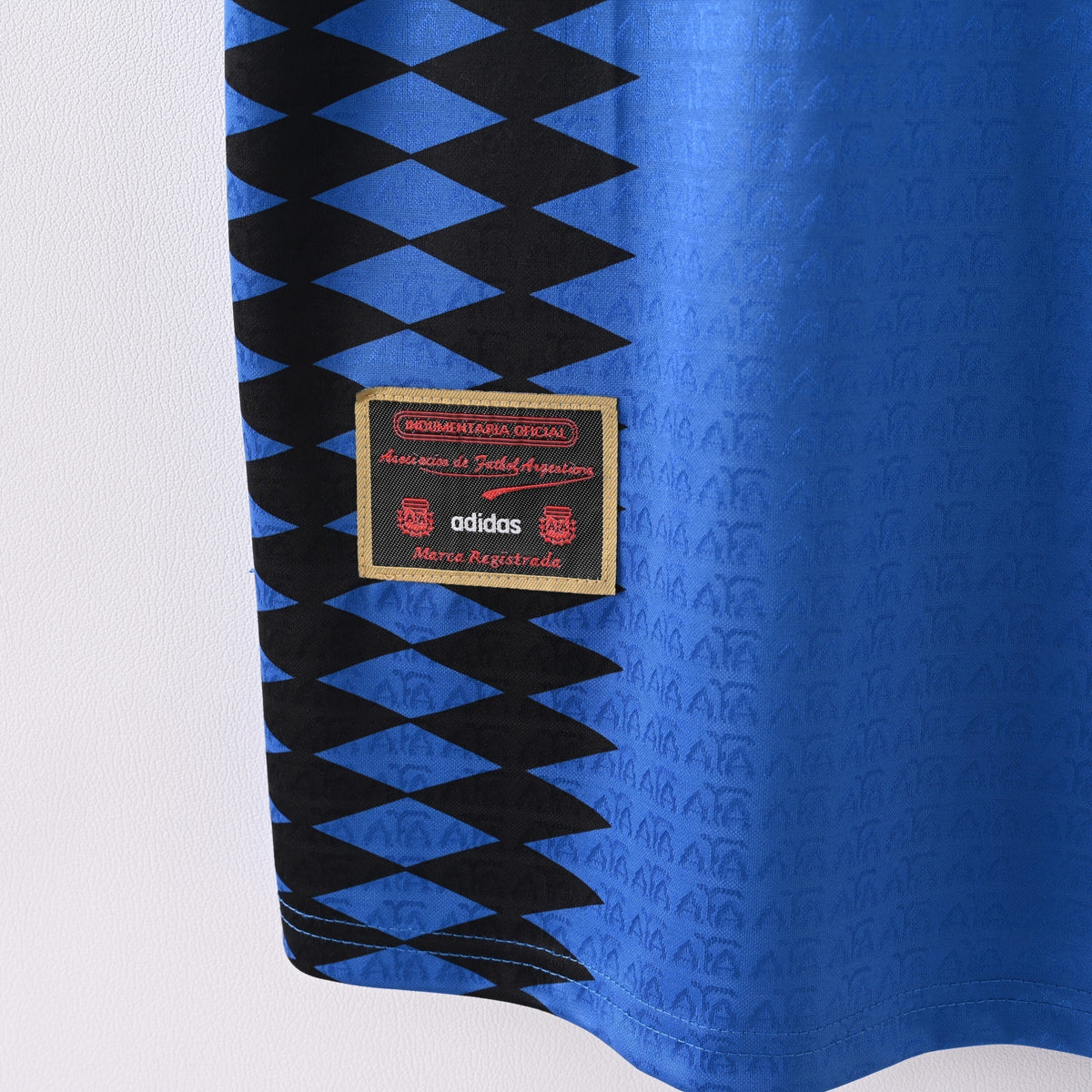 1994 Argentina Away Retro Jersey -  Black Diamond Panel - USA World Cup