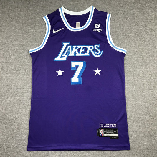 Men's Los Angeles Lakers Carmelo Anthony Purple Swingman Jerseys - City Edition