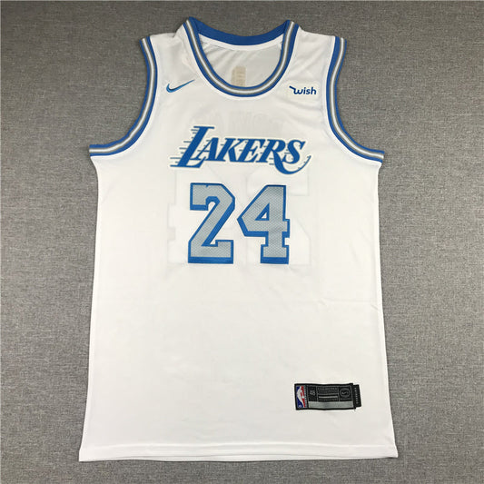 Men's Los Angeles Lakers Kobe Bryant White 2020/21 Swingman Jerseys City Edition