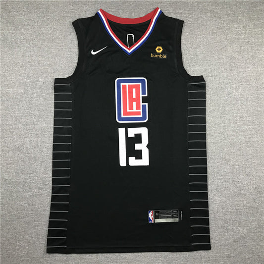 Men's LA Clippers Paul George #13 NBA Black Classics Jerseys