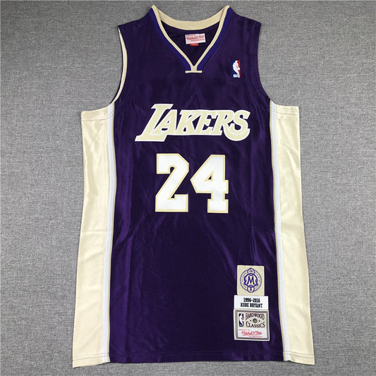 Men's Los Angeles Lakers Kobe Bryant Hall of Fame Purple Hardwood Classics Jerseys