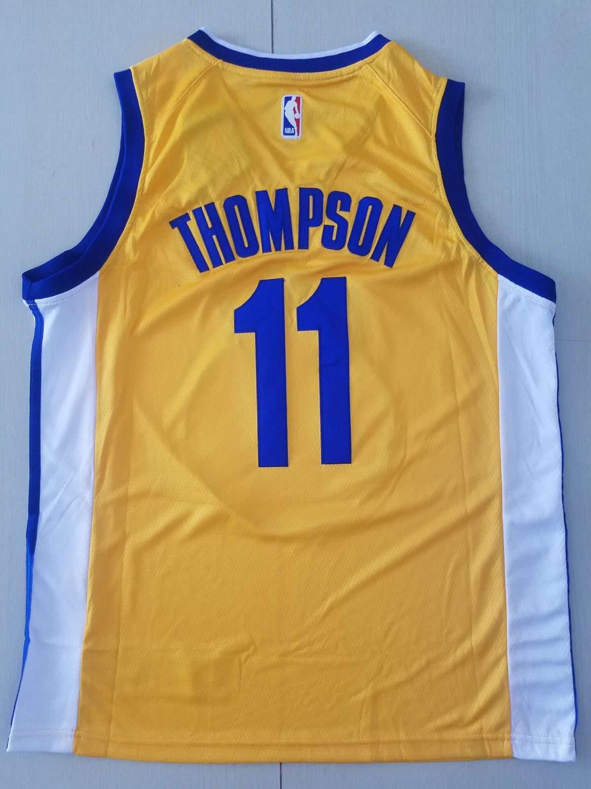 Men's Golden State Warriors Klay Thompson #11 Yellow Fashion Swingman Jerseys
