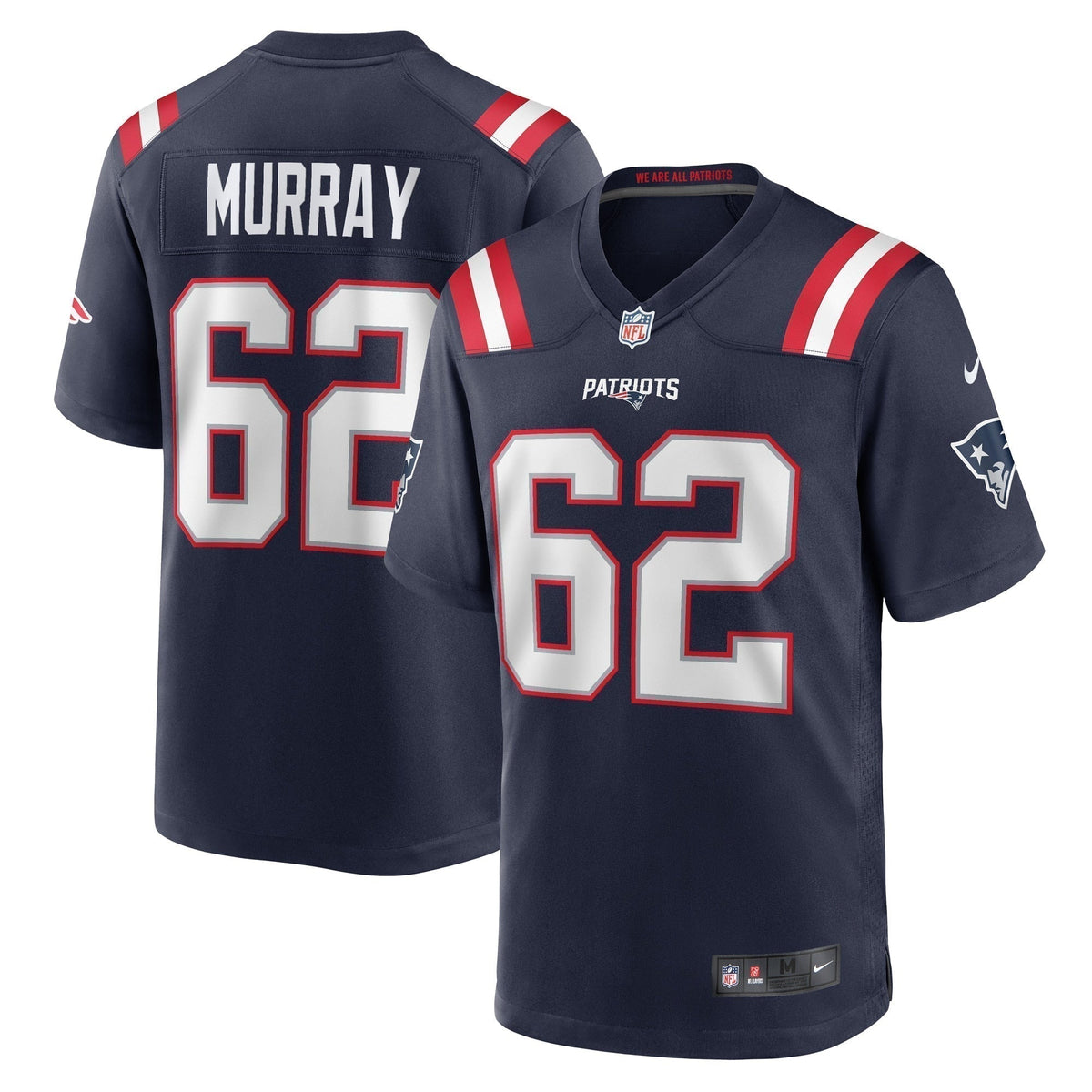 Bill Murray New England Patriots Nike Game   Jersey - Navy
