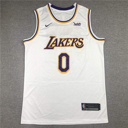 Men's Los Angeles Lakers Russell Westbrook #0 NBA White 2020/21 Swingman Jerseys