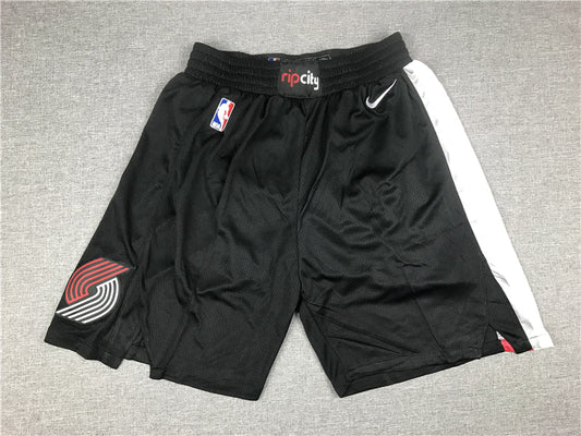 Men's Portland Trail Blazers Black Pocket Shorts1