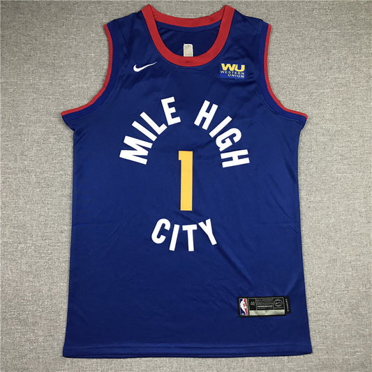 Men's Denver Nuggets Michael Porter Jr. Blue 2023 Fast Break Replica Jerseys