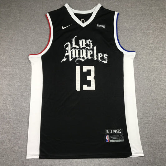 Men's LA Clippers Paul George #13 NBA Dark Blue Classics Jerseys - City Edition