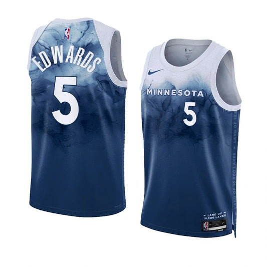 Anthony Edwards #5 Minnesota Timberwolves 2023-24 City Edition Swingman Jersey – Nike Land of 10,000 Lakes
