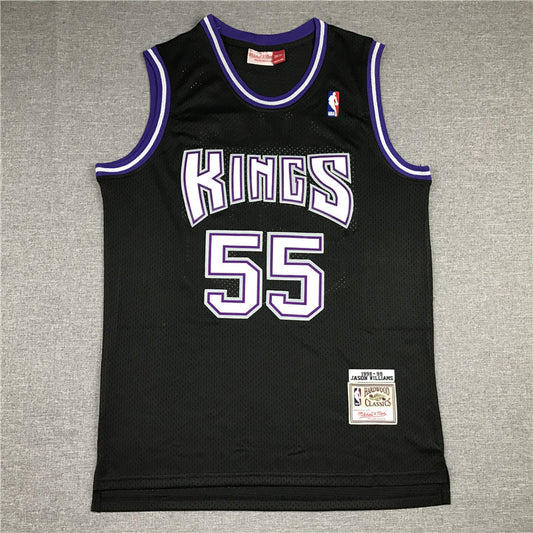 Men's Sacramento Kings Jason Williams Black Hardwood Classics Swingman Jerseys