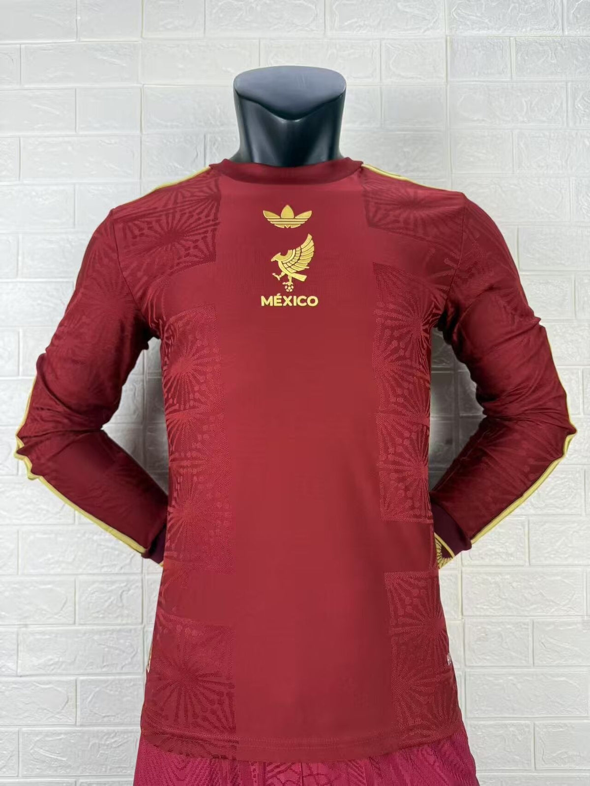 2025-26 Mexico Gold Cup Red Player Long Sleeve Jersey - Men's