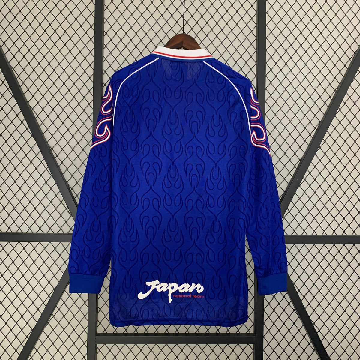 Japan 1998 World Cup Home Long Sleeve Retro Soccer Jersey – Asics JFA Flame Nakata Nakayama Ono Kit
