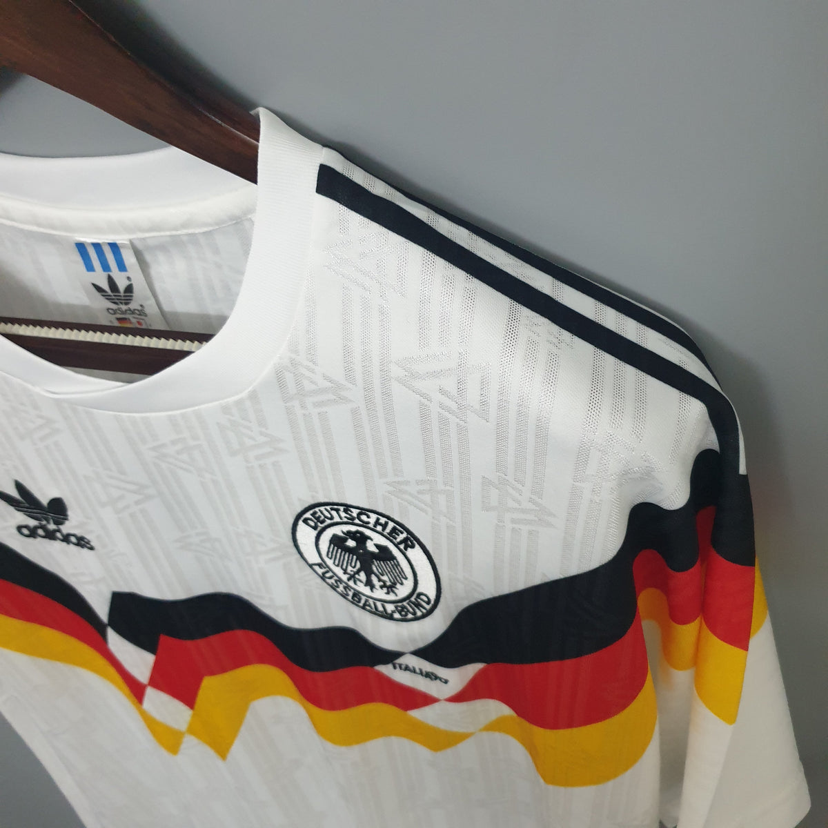 West Germany 1990 World Cup Home Retro Soccer Jersey – Adidas DFB Matthaus Klinsmann Voller Brehme Kit