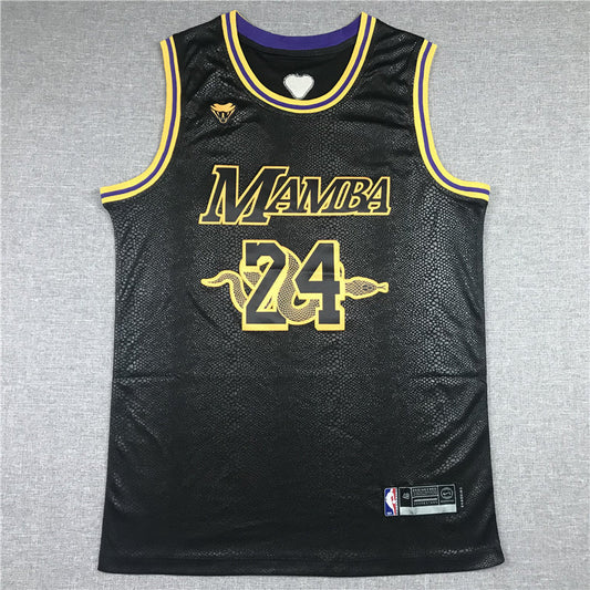 Men's Los Angeles Lakers Kobe Bryant #24 Black Player Jerseys