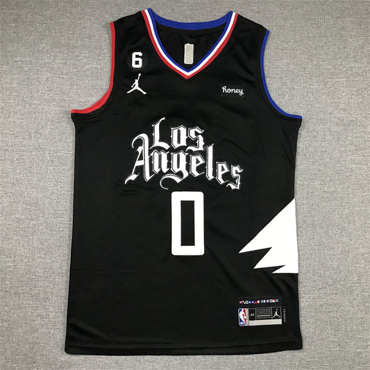 Men's LA Clippers Russell Westbrook Jordan Brand Black 2022/23 Statement Edition Swingman Jerseys