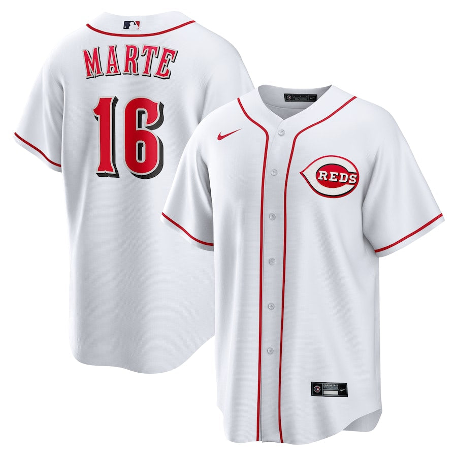 Noelvi Marte Cincinnati Reds Home Jersey - White